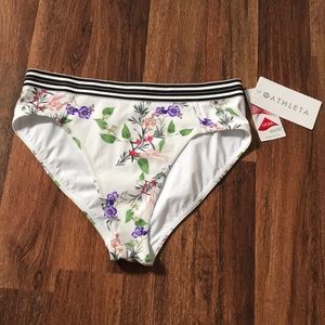 Athleta floral bikini bottoms